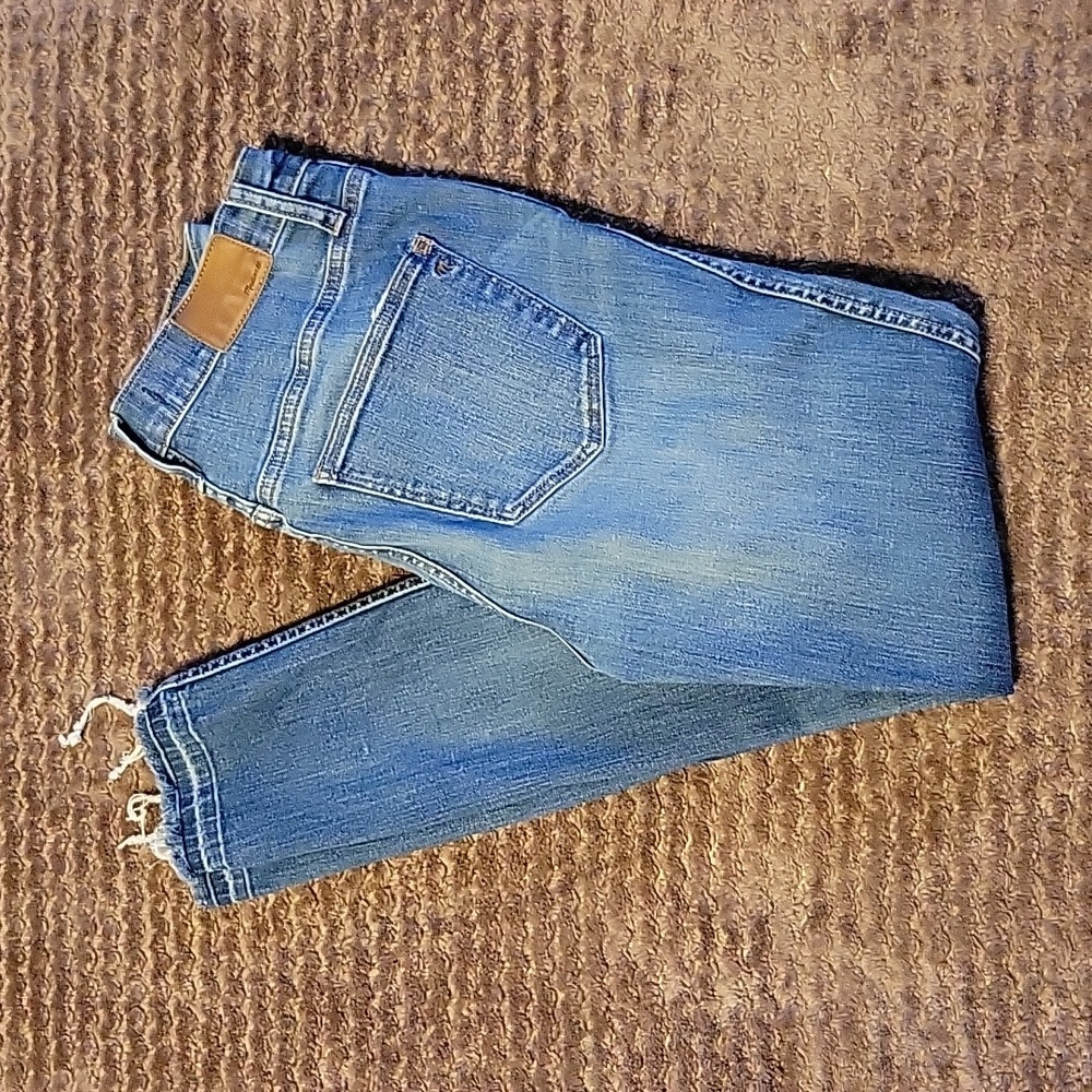 Madewell distressed high-rise skinny jeans size 27 waist